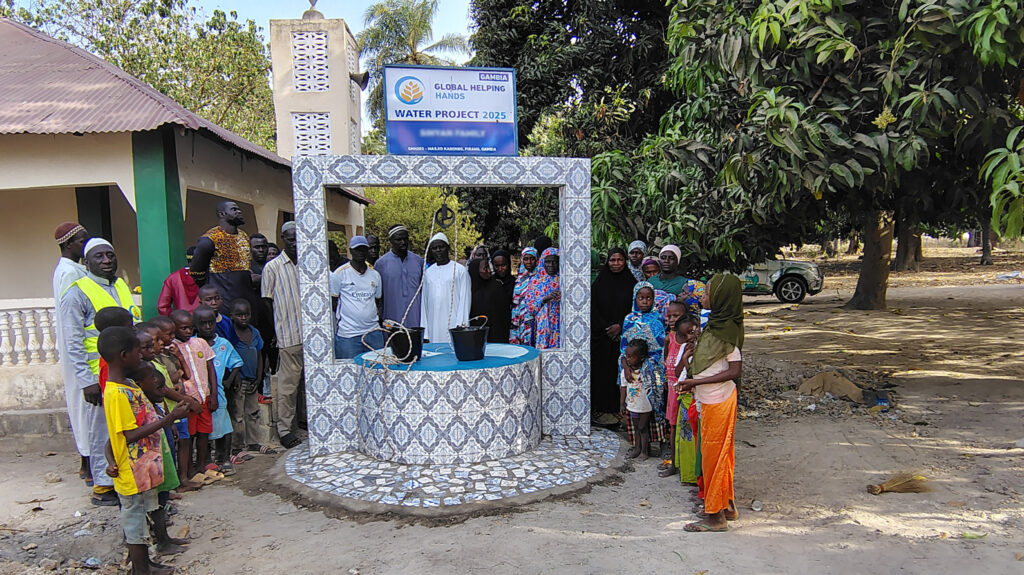 Gambia Water Well 34 Water well construction progress in Gambia bringing clean water access