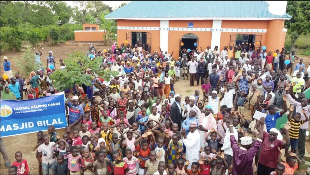 Mosque building in Uganda serving local Muslim community for worship