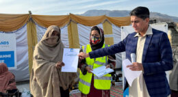 Women receiving sewing machines for livelihood empowerment and income generation