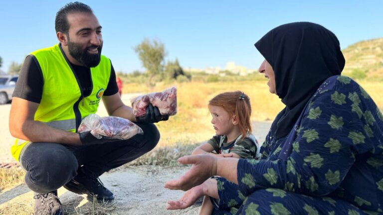 GHH Qurbani meat for Syrian refugee families