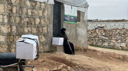 Twenty-fourth image in a numbered sequence showing humanitarian aid or relief work