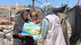 Baby milk distribution in Palestine providing essential infant nutrition