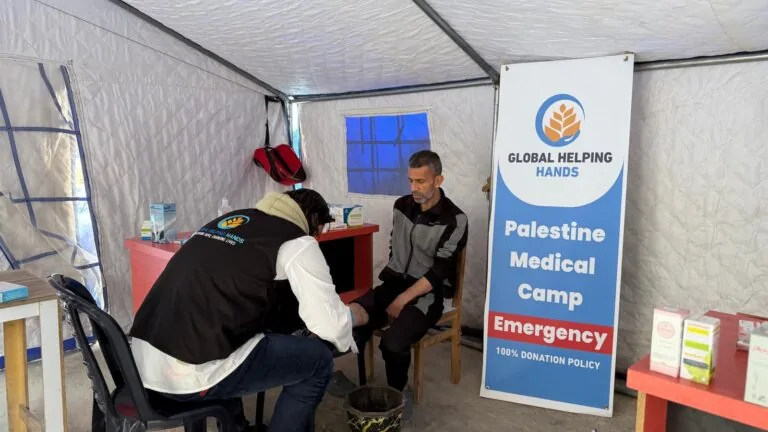Patient seen at the Global Helping Hands Palestine Medical Camp