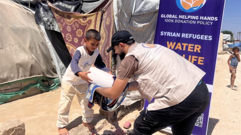 Clean water delivered to Syrian refugee camps